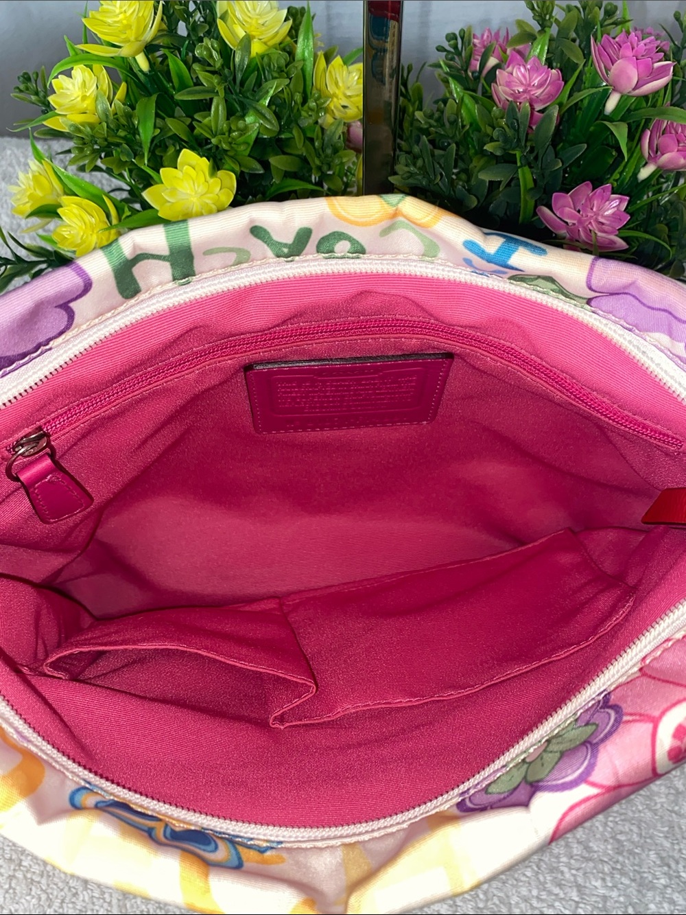 GUC Coach Poppy Multicolor Floral Secret Garden Crossbody - Picture 7 of 9